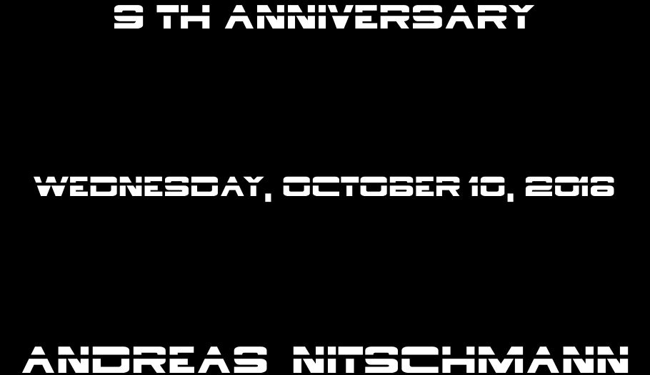 ANDREAS NITSCHMANN - 9TH ANNIVERSARY - WEDNESDAY, OCTOBER 10, 2018